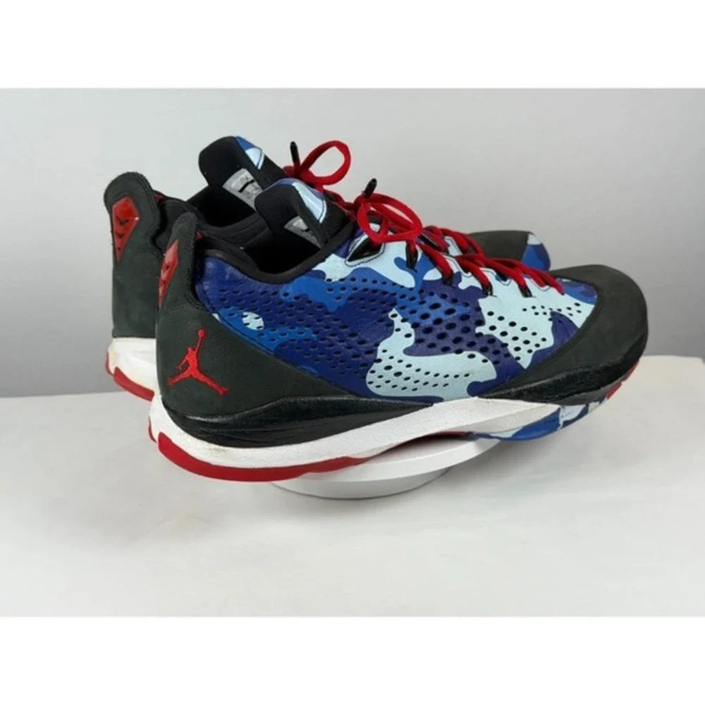 Jordan CP3.VII Clippers‎ Camo 616805-012 Men's US 14 Blue Red Black